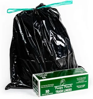 PP-13 GAL Heavy Duty Draw Tape Trash Receptacle Liners, 13 Gallon, 50 Bags