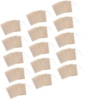 PRETYZOOM Loose Leaf Tea Bags Disposable Tea Bags Paper Tea Filter Bag for Tea Infusers and Soup Making