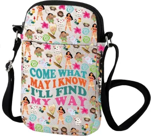 Princess Lover Crossbody Bag Come What May I Know I'll Find My Way Cartoon Princess Inspired Shoulder Bag