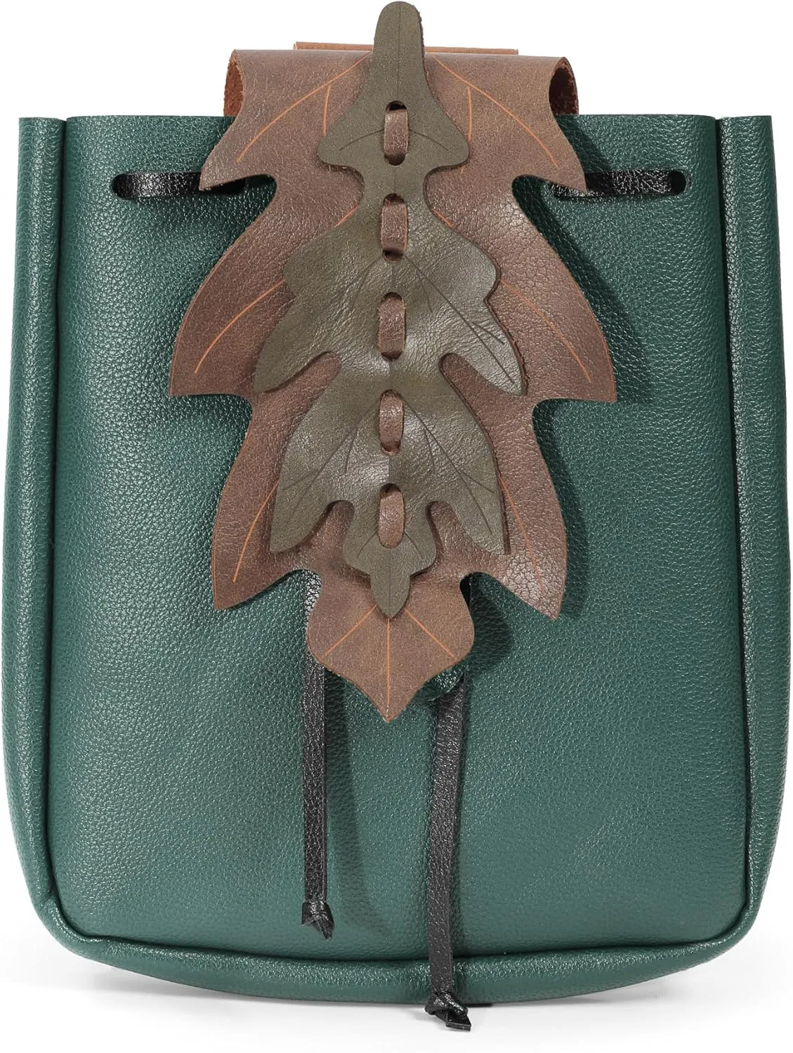 PROCOS Renaissance Belt Pouch Coins Purse Drawstring PU Leather Medieval Waist Bag for LARP Ren Faire