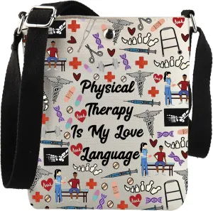 Pt Therapists Gift Physical Therapy Is My Love Language Crossbody Bag PT Appreciation Gift