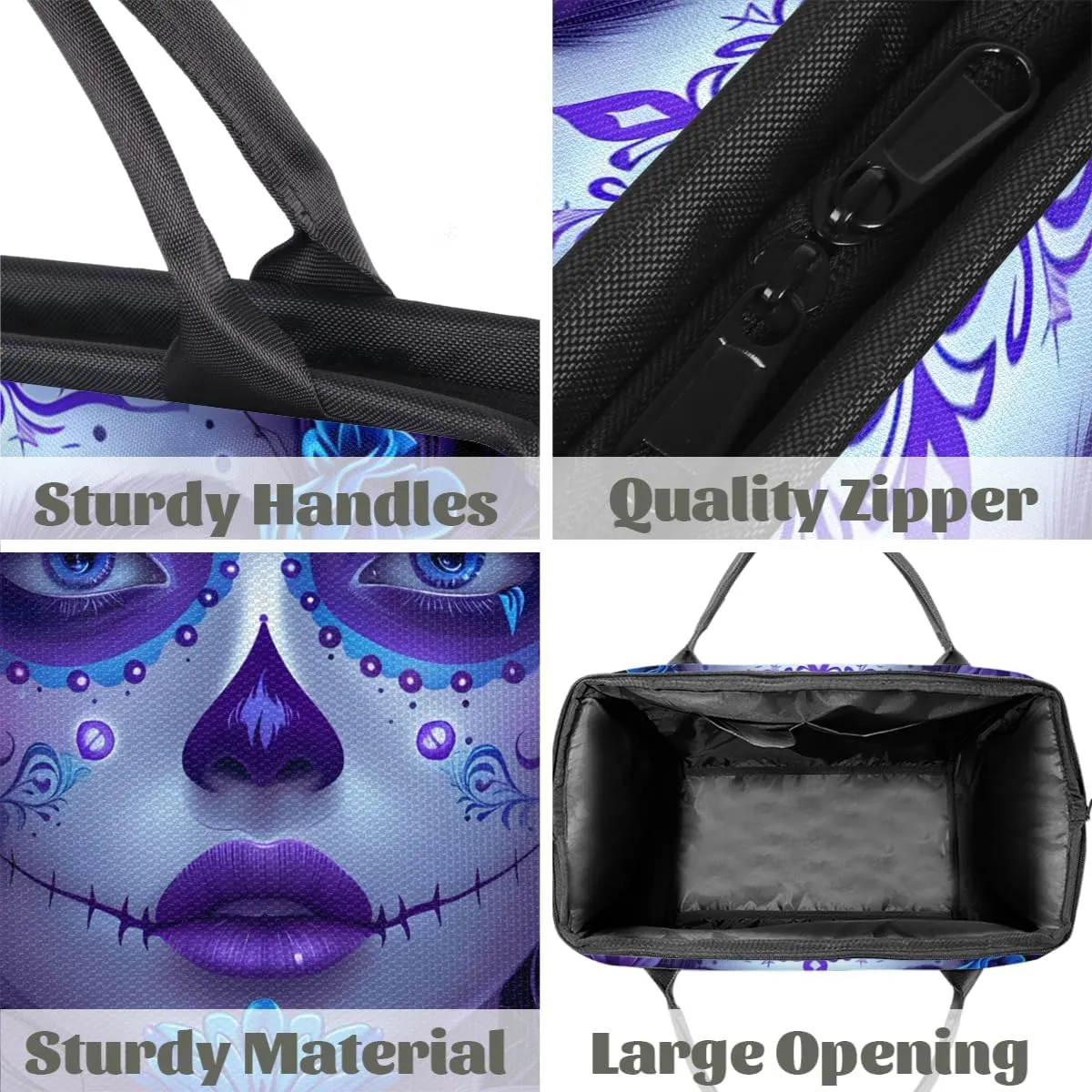 Purple Blue Flower Girl Weekender Overnight Bag for Women Waterproof Carry On Travel Duffle Bags with Pocket Lightweight Sports Gym Tote Bag Large Luggage Workout Personal Item Hospital Bags