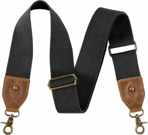 Purse Strap-2"Crazy Horse Leather Wide Shoulder Strap Adjustable Replacement,Jacquard Embroidery Bag Straps