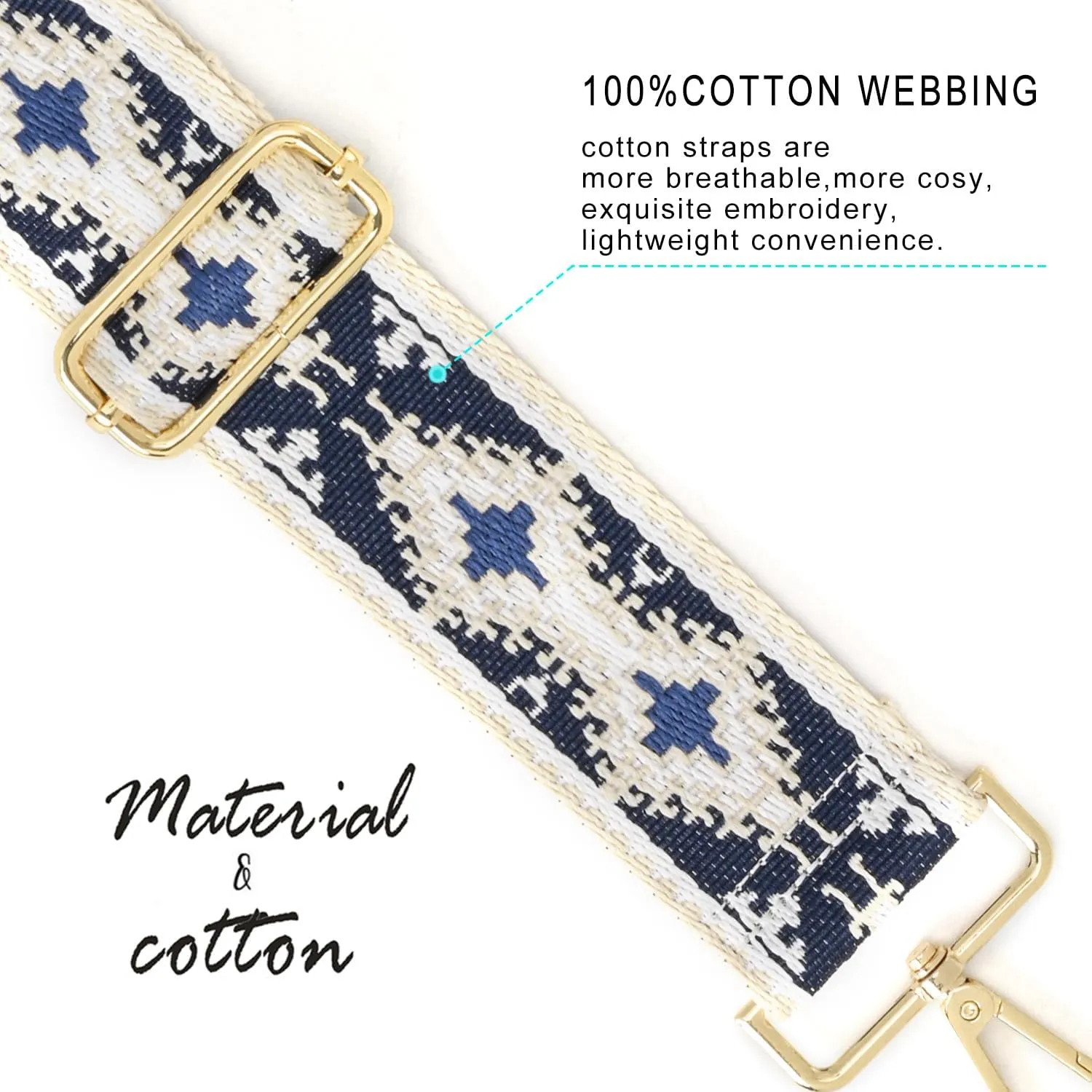Purse Strap Wide Replacement Crossbody Strap Handbag Guitar Strap Purse Shoulder Strap Adjustable