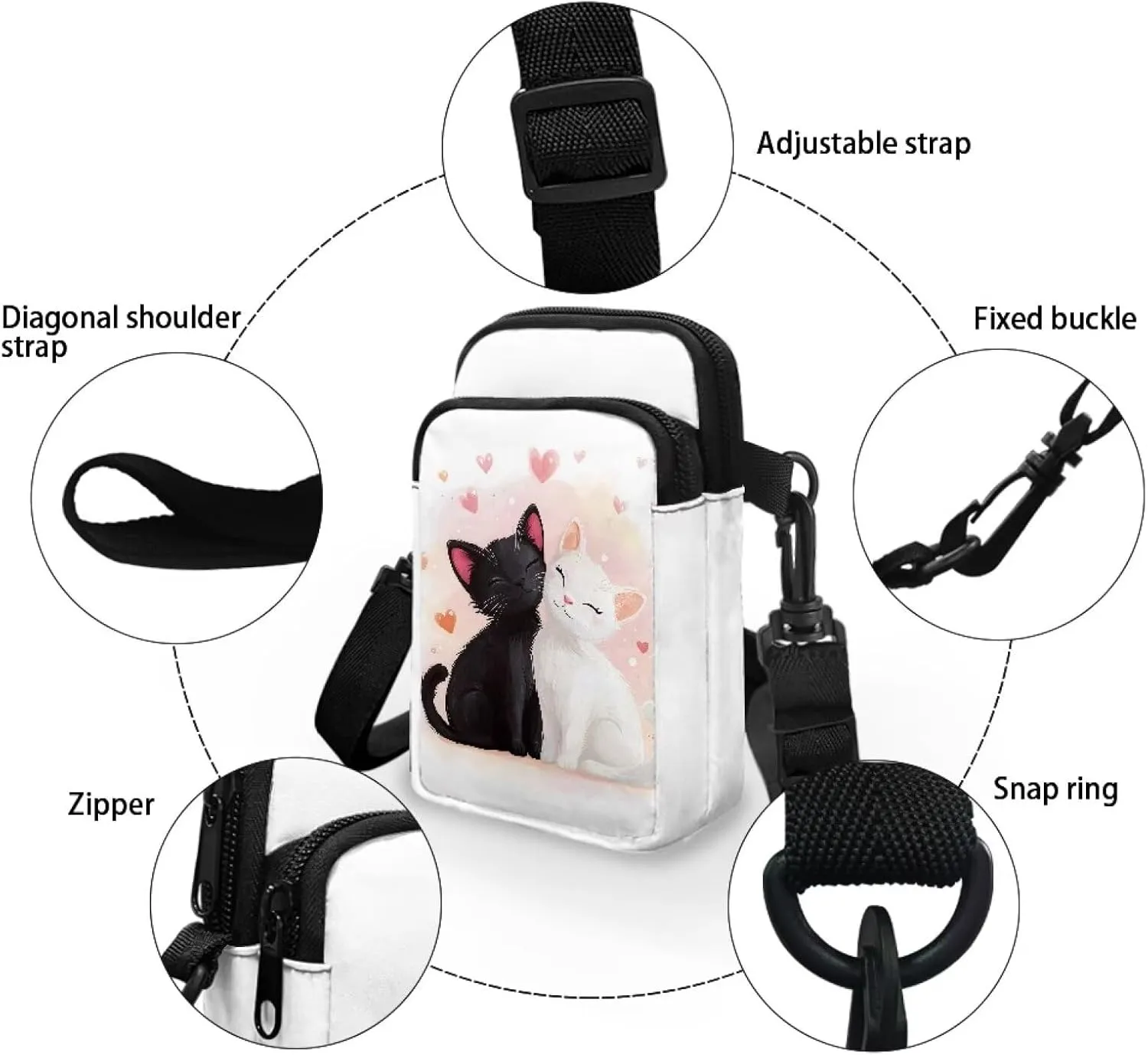 Purses for Women Crossbody Bag Small with Adjustable Strap for Daily Use
