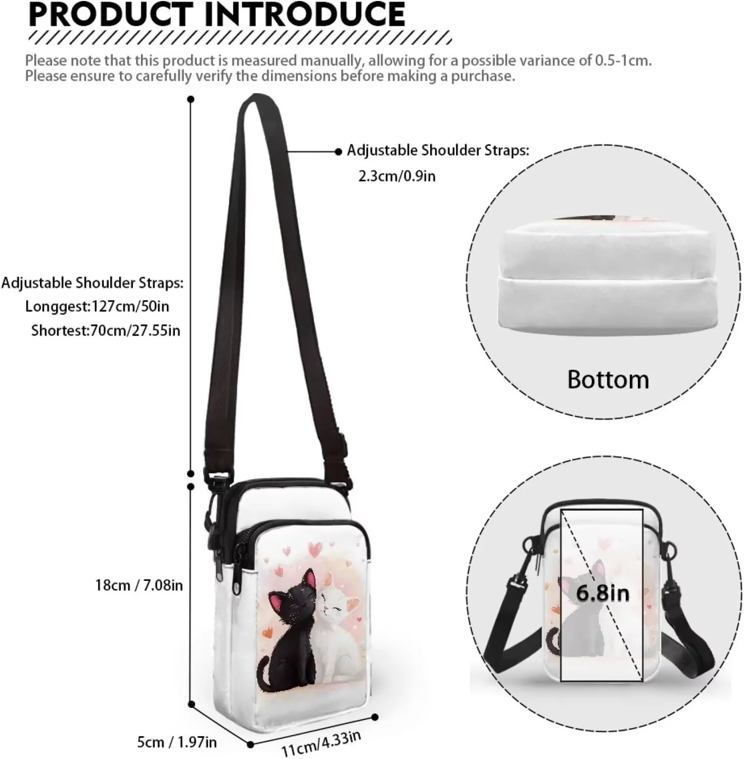 Purses for Women Crossbody Bag Small with Adjustable Strap for Daily Use
