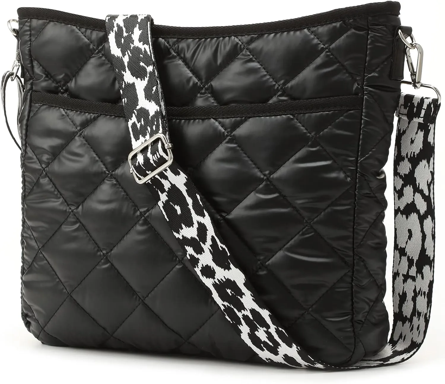 Quilted Crossbody Bags for Women, Unique Pattern Strap Quilted Bag, Crossbody Purses for Women, Quilted Puffer Bag for Women