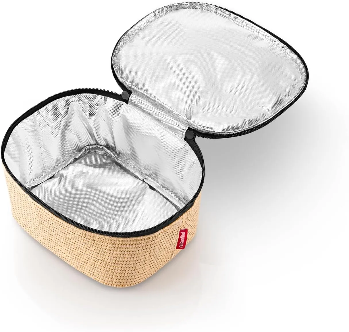 reisenthel Coolerbag S Pocket - Cool Bag with Outer Material Made from Recycled PET Bottles - Ideal for Lunch on the Go, Raffia Black, S, Cool bag