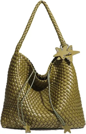 Rejolly Tote Bag for Women Buckle Belt Leather Handbag Top Handle Trendy Shoulder Purse