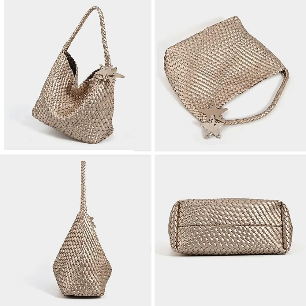 Rejolly Tote Bag for Women Buckle Belt Leather Handbag Top Handle Trendy Shoulder Purse