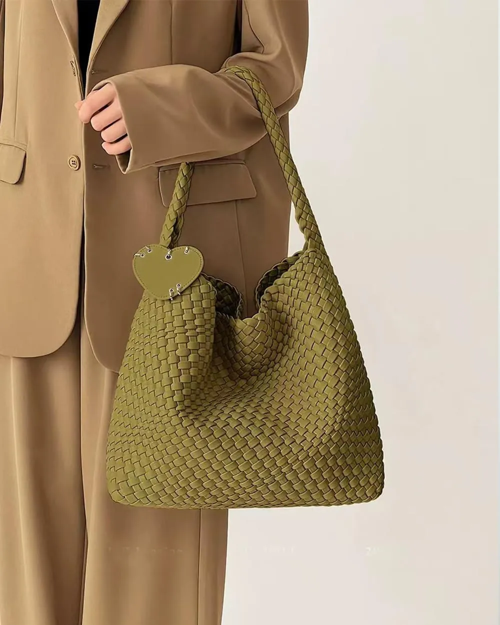 Rejolly Tote Bag for Women Buckle Belt Leather Handbag Top Handle Trendy Shoulder Purse