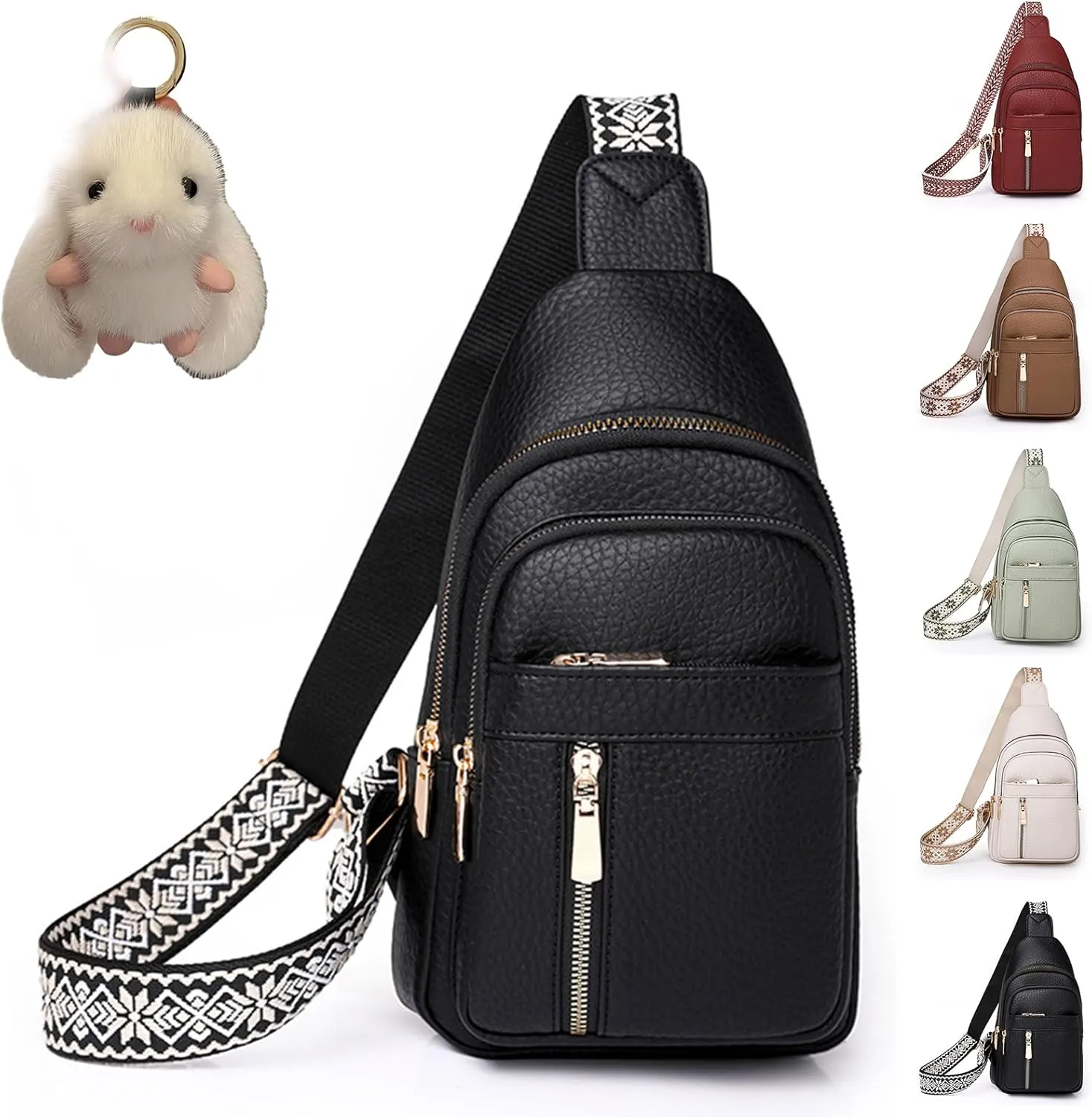 Relevantk Crossbody Bag, Wbougisay Crossbody Bag, Large Capacity Anti-Theft Solid Color Crossbody Bag