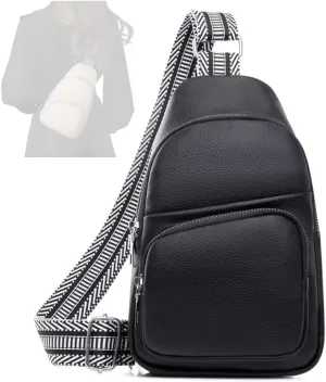 Relevantk Crossbody Bag,Wbougisay Crossbody Bag, Anti-Theft Solid Color Crossbody Bag, Suitable for Daily Travel (Black)