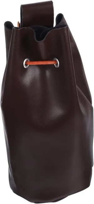 Renaissance Purse Fanny Vintage Cosplay Bag Black LARP Costume Waist Bag Pu