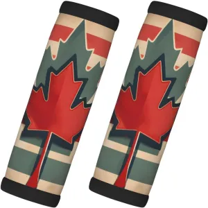 Retro Canada Flag patternLuggage Handle Bag,Luggage Pull Gloves,for Button Handle Luggage case and Travel Suitcase Luggage case