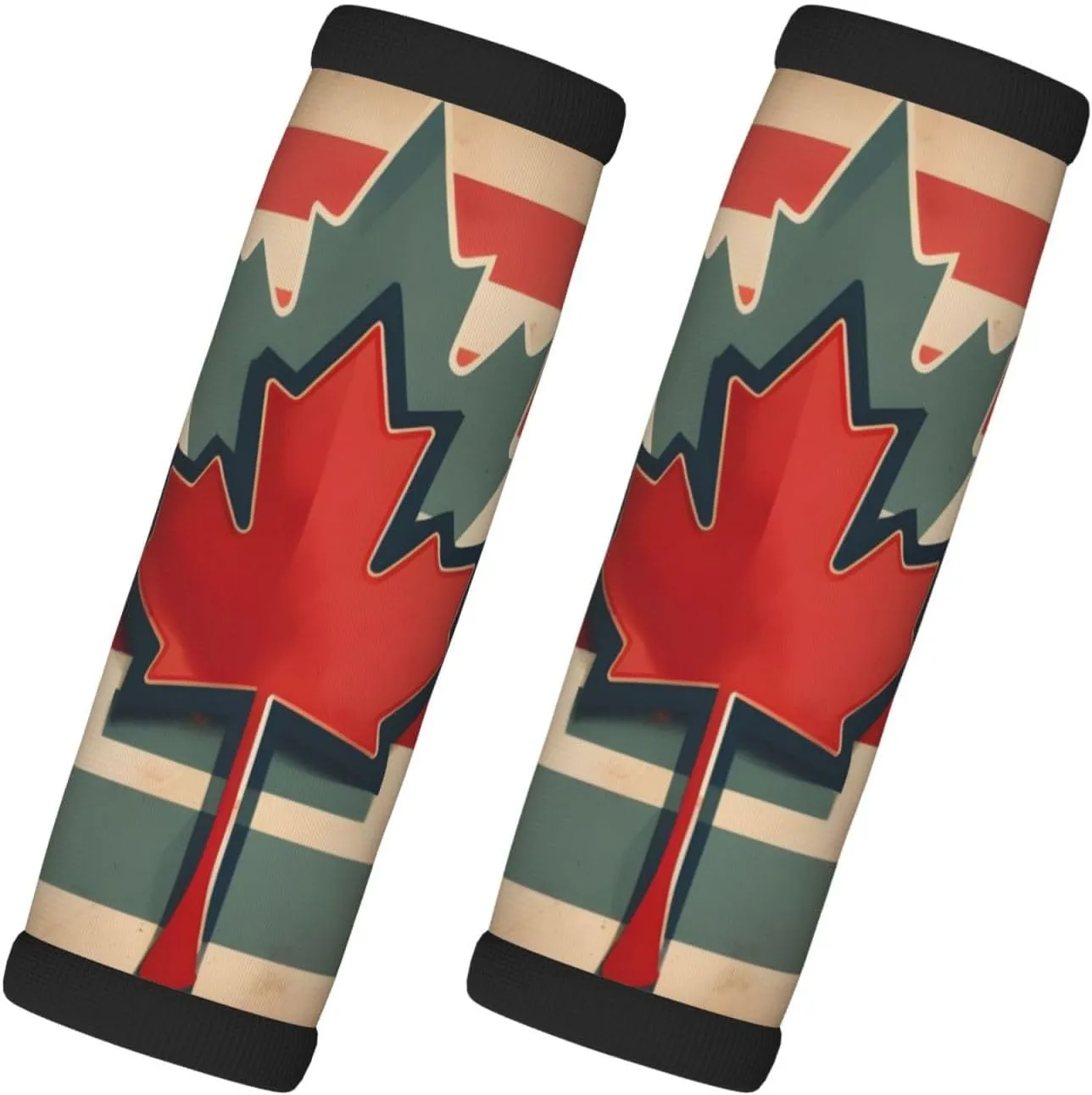 Retro Canada Flag patternLuggage Handle Bag,Luggage Pull Gloves,for Button Handle Luggage case and Travel Suitcase Luggage case