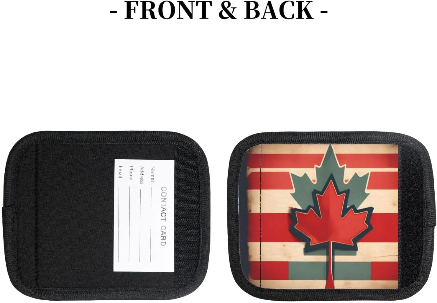 Retro Canada Flag patternLuggage Handle Bag,Luggage Pull Gloves,for Button Handle Luggage case and Travel Suitcase Luggage case