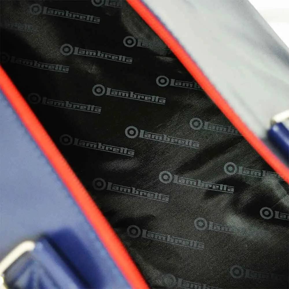 Retro Classic Sports Messenger Shoulder Laptop Tablet Body Strap Bag, Navy, L