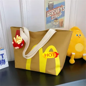 Retro Cute Bag Beach Bags for Women Handbag Funny Shoulder Bag Travel Tote Bags Casual Canvas Backpack Y2k Bag ToteBag