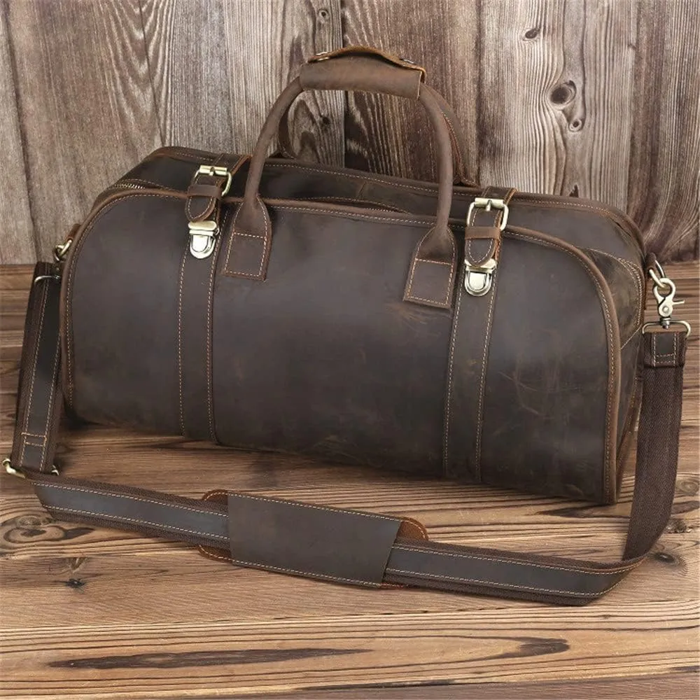 Retro Men's Bag Handbag Shoulder Messenger Casual Travel Bag Large Capacity Men's Bag