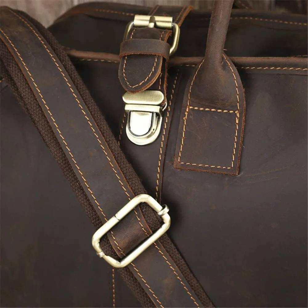 Retro Men's Bag Handbag Shoulder Messenger Casual Travel Bag Large Capacity Men's Bag