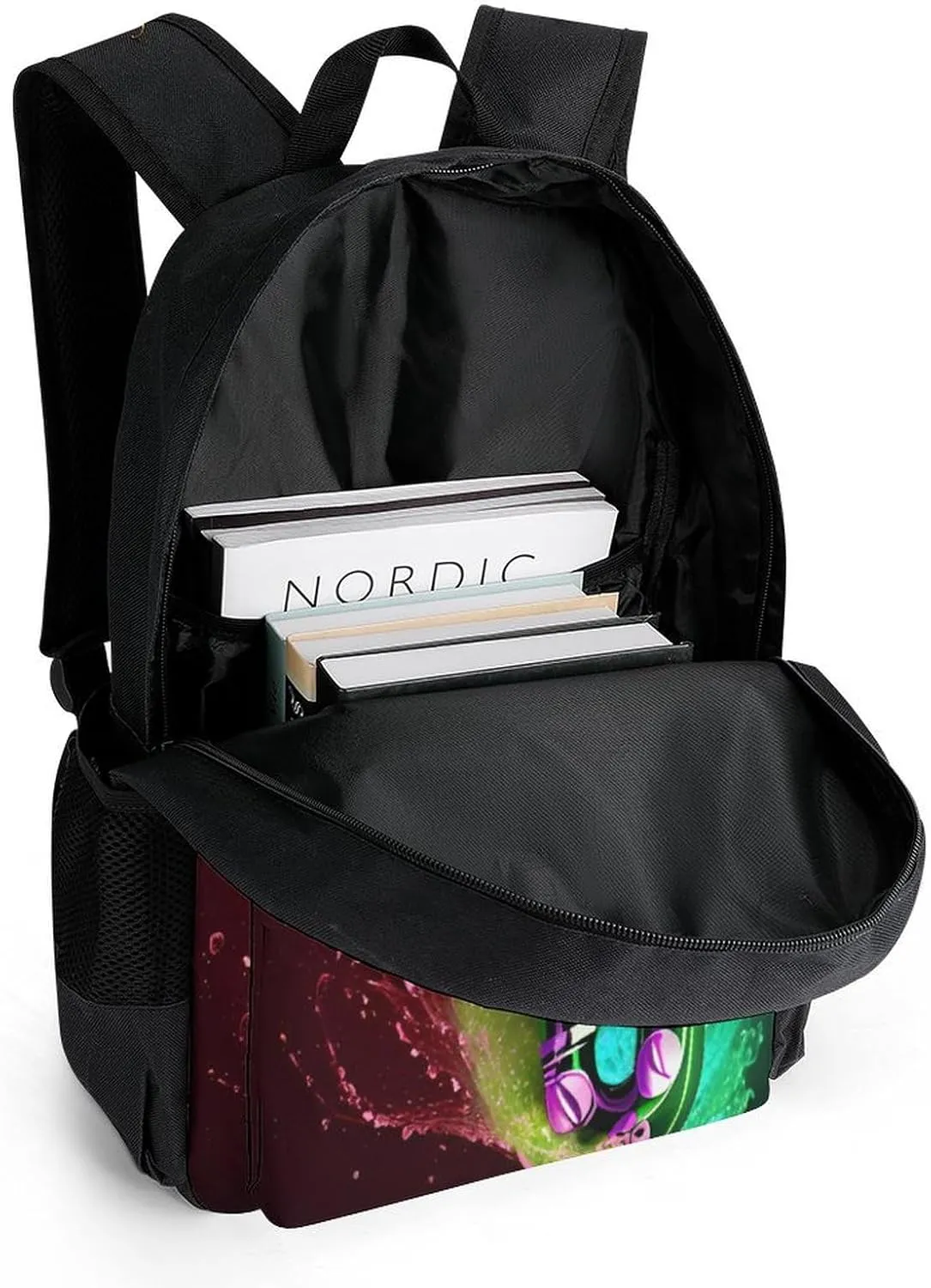Rucksacks Multipurpose Anti-Theft Big Capacity Bookbag - Saxophone In Fire And Water Art Travel Hiking & Camping Rucksack With Padded Straps
