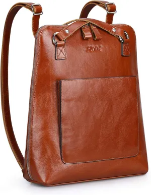 S-ZONE Women Leather Backpack Purse Casual Convertible Shoulder Bags Fashion Rucksack Daypack