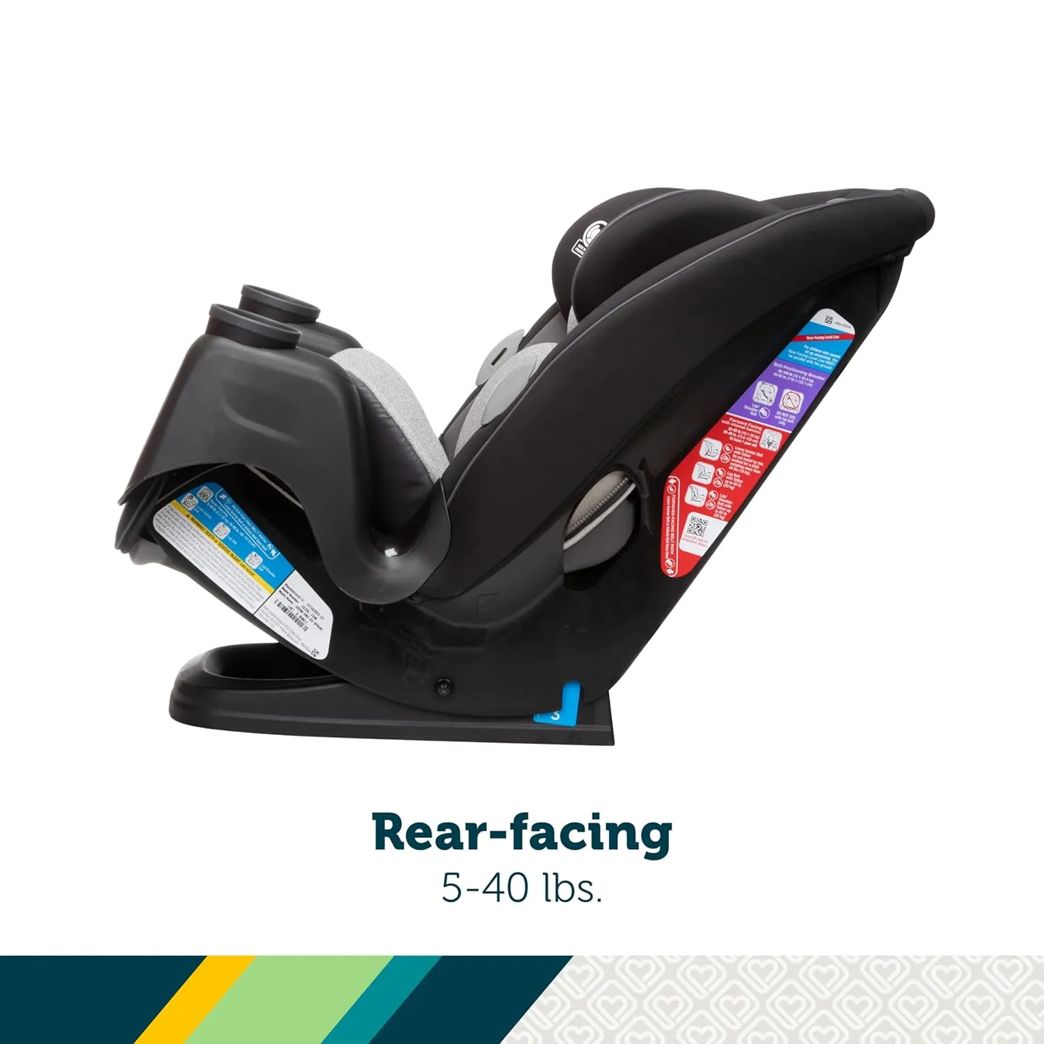 Safety 1st Crosstown DLX All-in-One Convertible Car Seat, Black