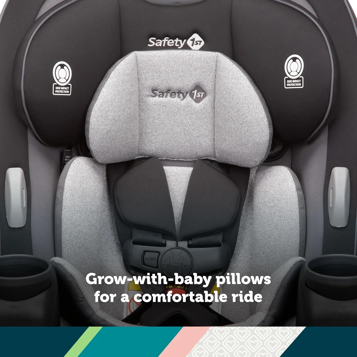 Safety 1st Crosstown DLX All-in-One Convertible Car Seat, Black