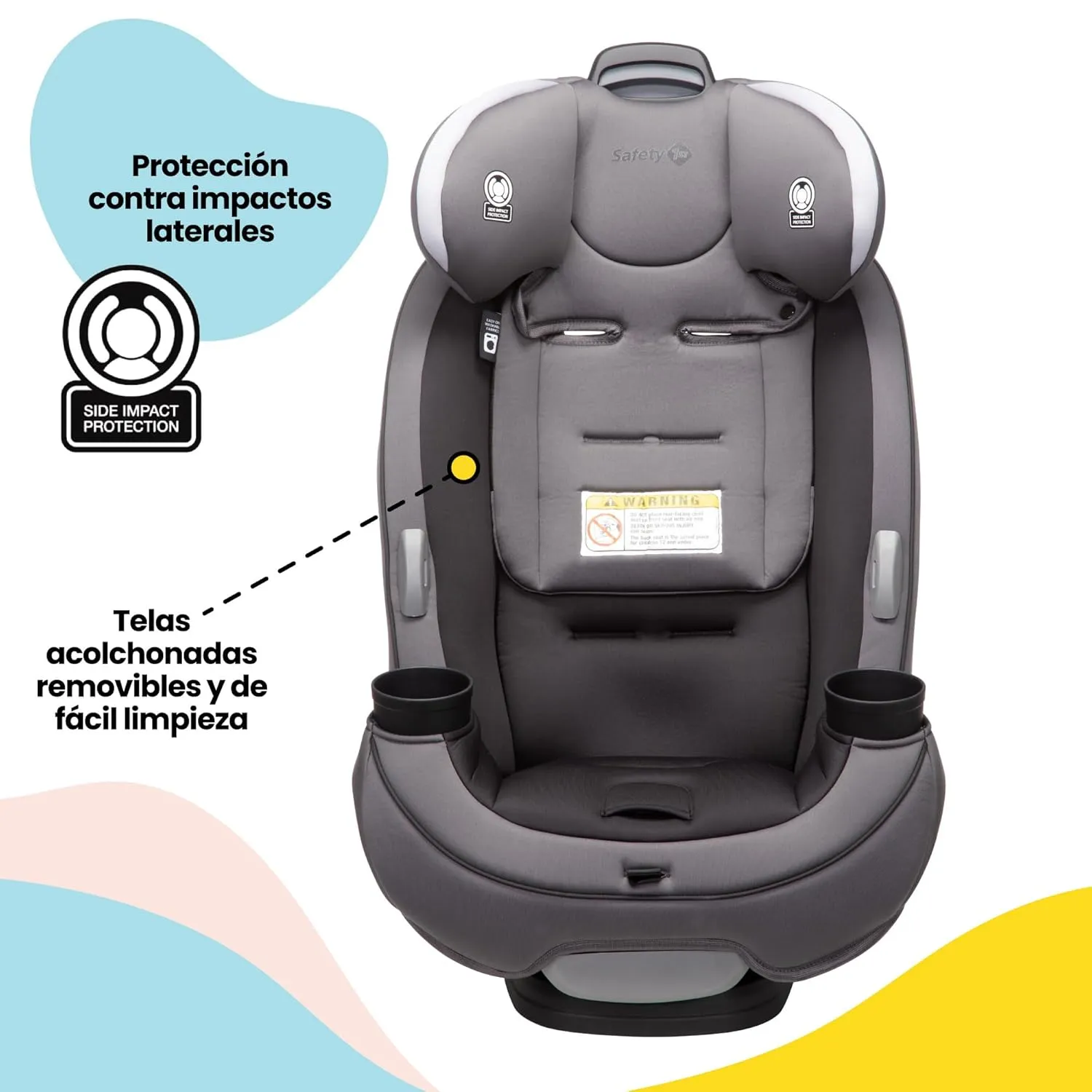 Safety 1st Grow and Go All-in-One Convertible Car Seat, Evening Dusk & onBoard 35 LT Adjustable Infant Car Seat Base