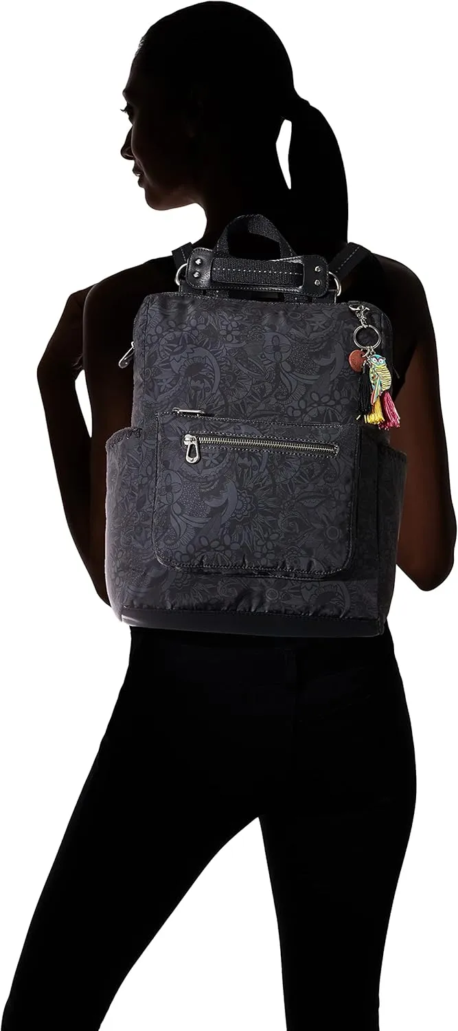 Sakroots Eco-Twill Loyola Convertible Backpack Black Spirit Desert One Size