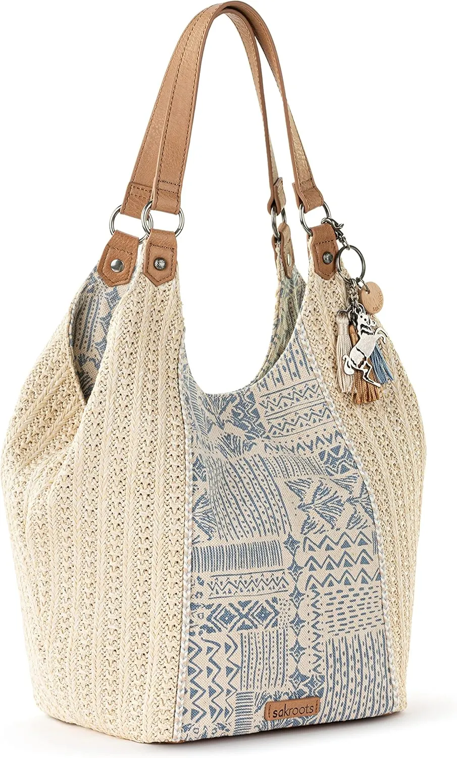 Sakroots Roma Straw Shopper