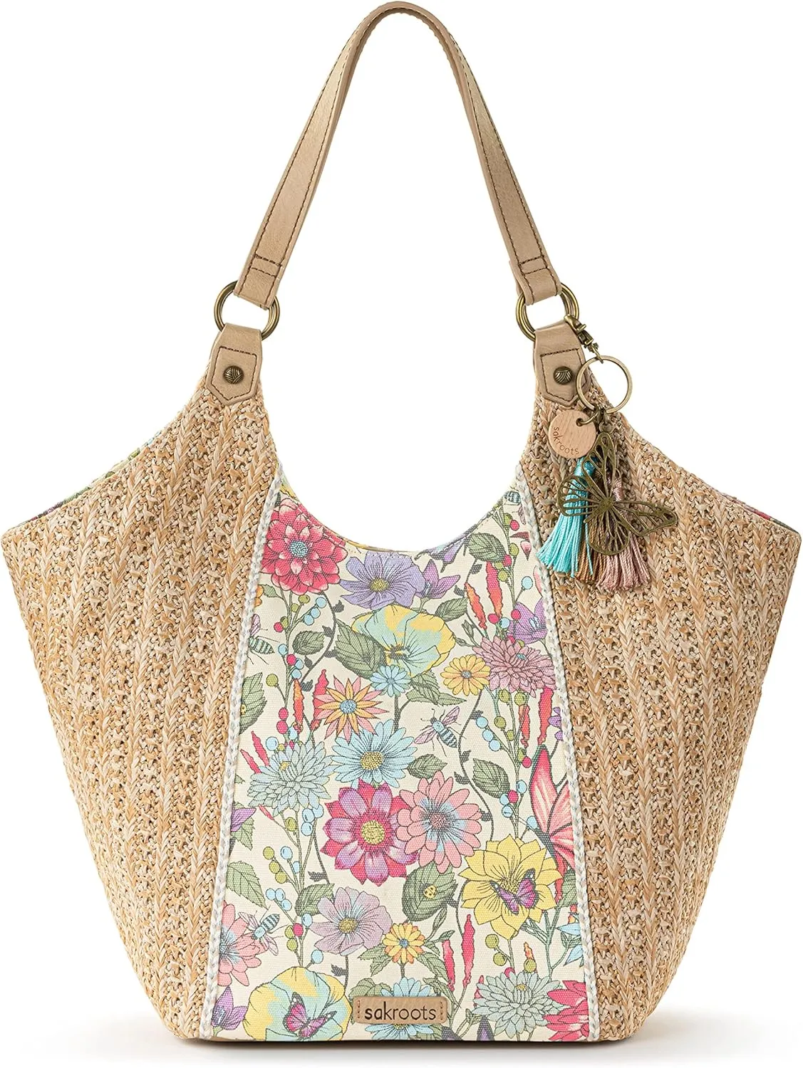 Sakroots Roma Straw Shopper