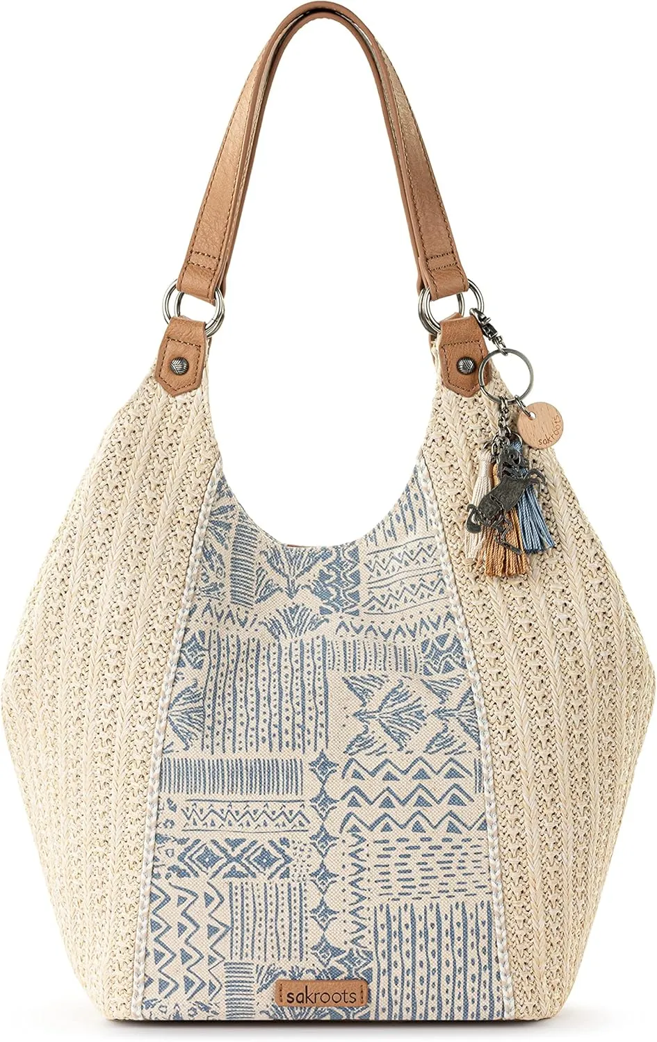 Sakroots Roma Straw Shopper