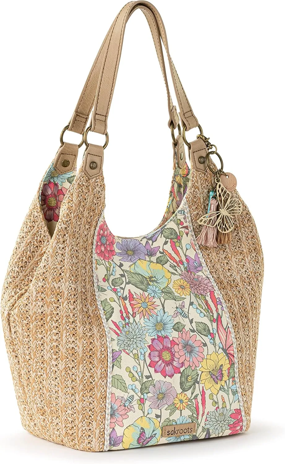 Sakroots Roma Straw Shopper