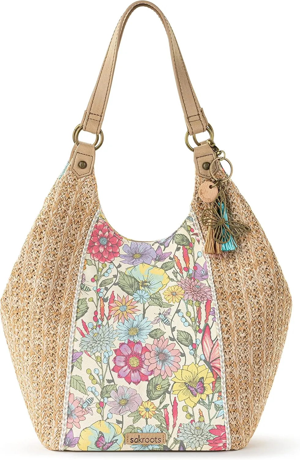 Sakroots Roma Straw Shopper