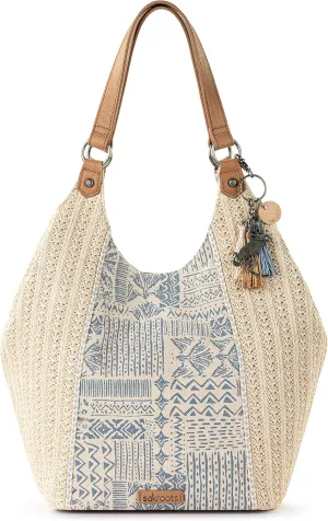 Sakroots Roma Straw Shopper