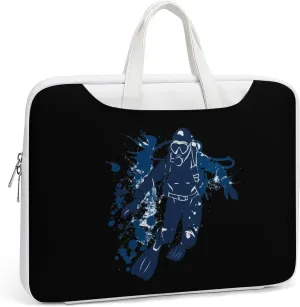 Scuba Diving Under Water Diver Laptop Tote Bag Waterproof Computer Carrying Case Business Office Briefcase