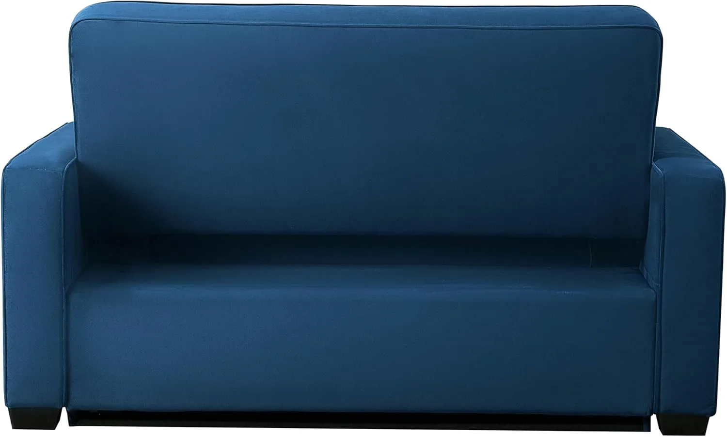 Serta Ainsley Full Size Convertible Loveseat, Navy Blue