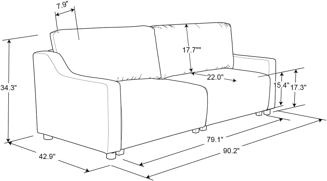 Serta Glendale Convertible Sofa