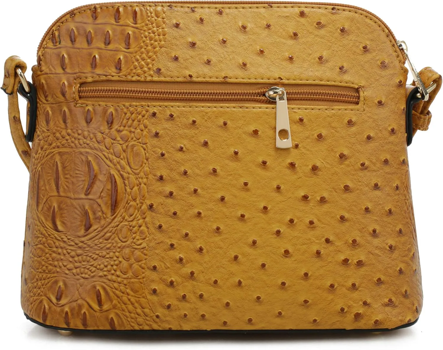 SG SUGU Lightweight Dome Crossbody Bag Shoulder Bag with Animal Skin Pattern | Tassel Zipper