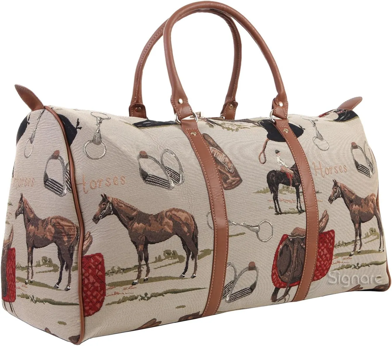 Signare Tapestry Large Duffel Bag, Ladies Overnight Weekender, Carryon Gym Sports Duffle, Travel Bags for Teens, Girls & Women