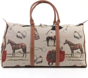 Signare Tapestry Large Duffel Bag, Ladies Overnight Weekender, Carryon Gym Sports Duffle, Travel Bags for Teens, Girls & Women