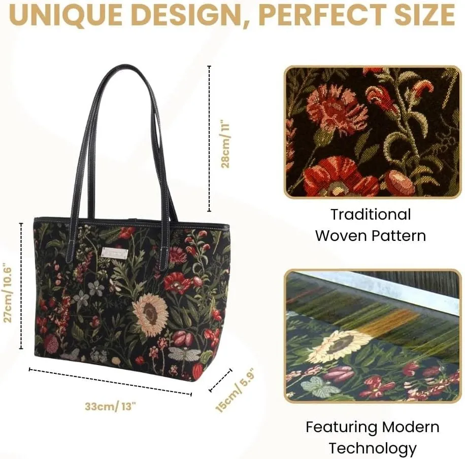 Signare Tapestry Shoulder Bag Tote Bag for Women with Travel or Work Tote Bags for Women