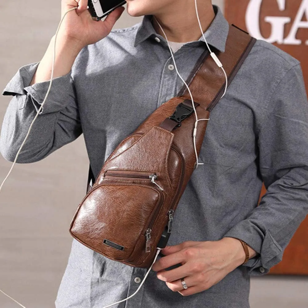 Small Backpack Purses for Women Chest Bags Sling Purses for Travel Shopping Beach Vacation Essentials(Brown)