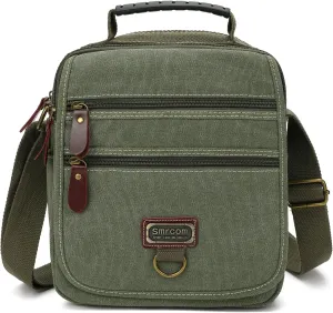Small Canvas Crossbody Messenger Bag - Man's Casual Shoulder Bag