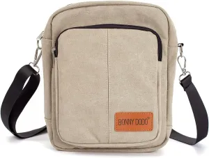 Small Casual Canvas Messenger Bags Lightweight Crossbody Travel Purse Shoulder Bags for Women Men Canvas Side Bag for Men