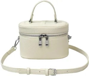 Small Crossbody Bags for Women Mini Top Handle Bag Pebbled Leather Bucket Bag Cute Purse Shoulder Tote Handbag