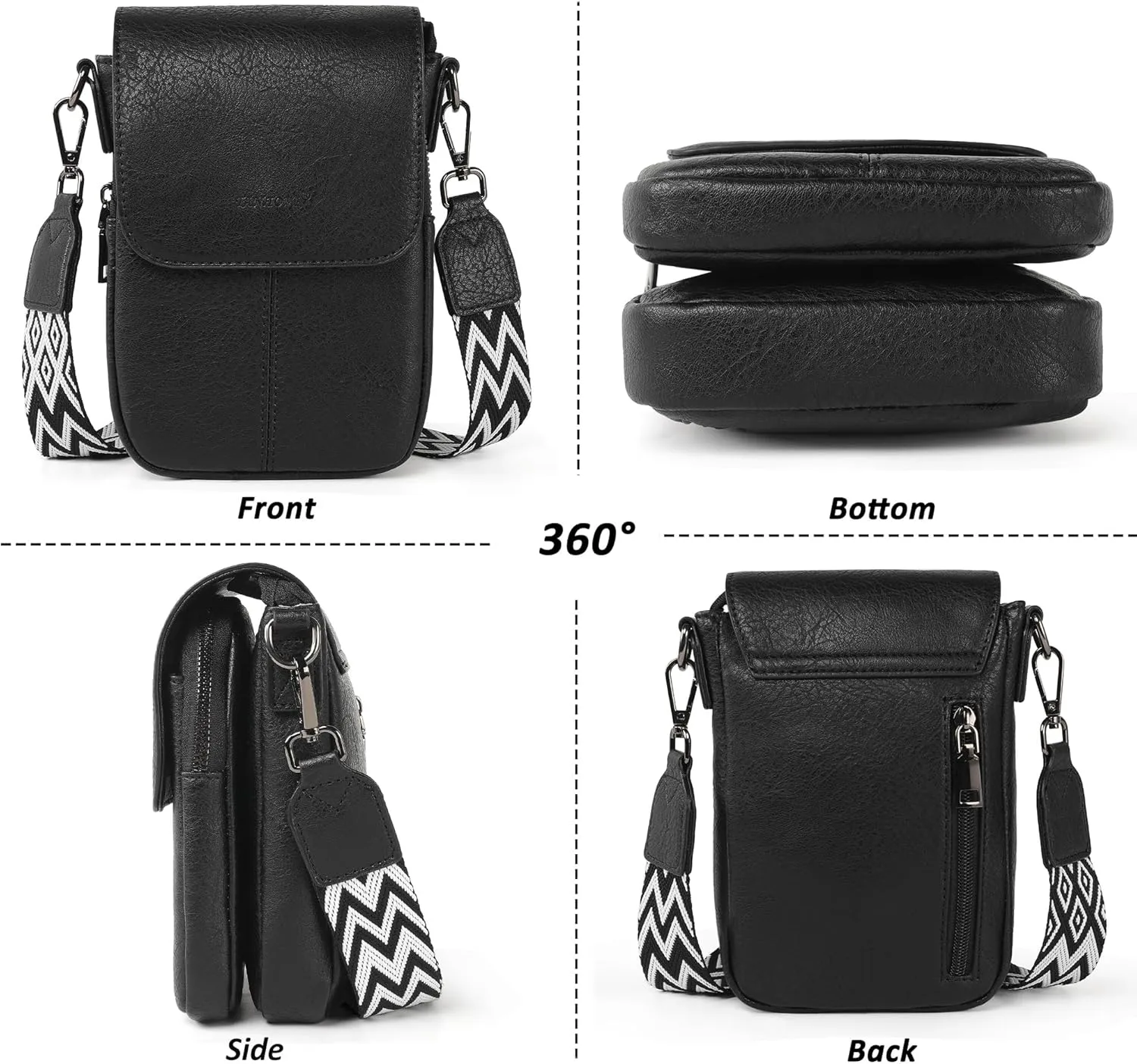 Small Crossbody Bags for Women, Small Purses for Women with Card Slots Phone Purse mit Adjustable Strap