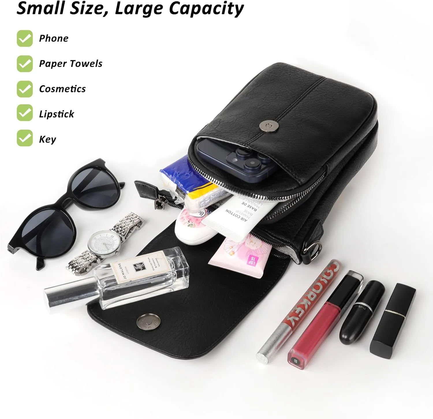 Small Crossbody Bags for Women, Small Purses for Women with Card Slots Phone Purse mit Adjustable Strap
